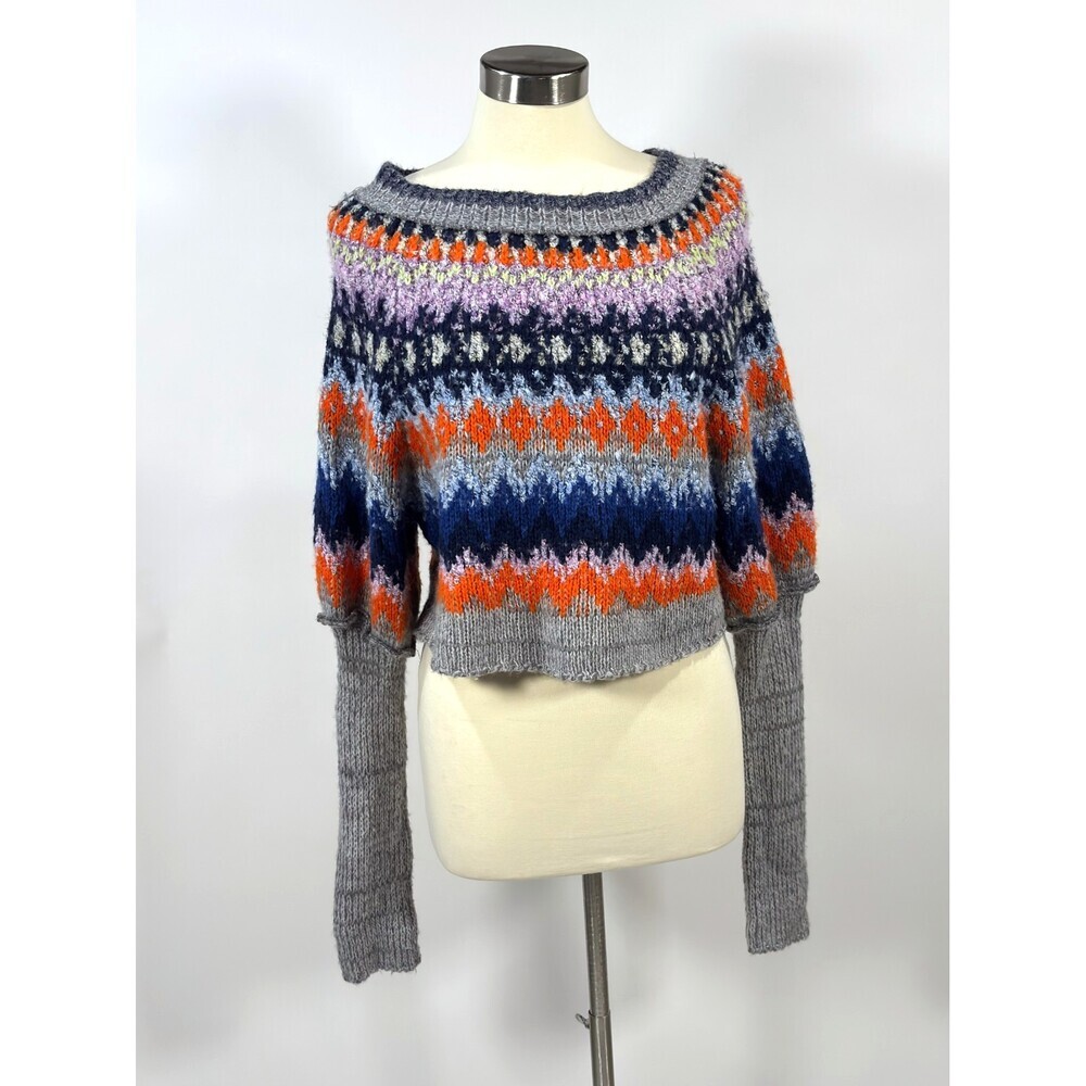 Free People Home for the Holidays Fair Isle Sweater - Size Medium